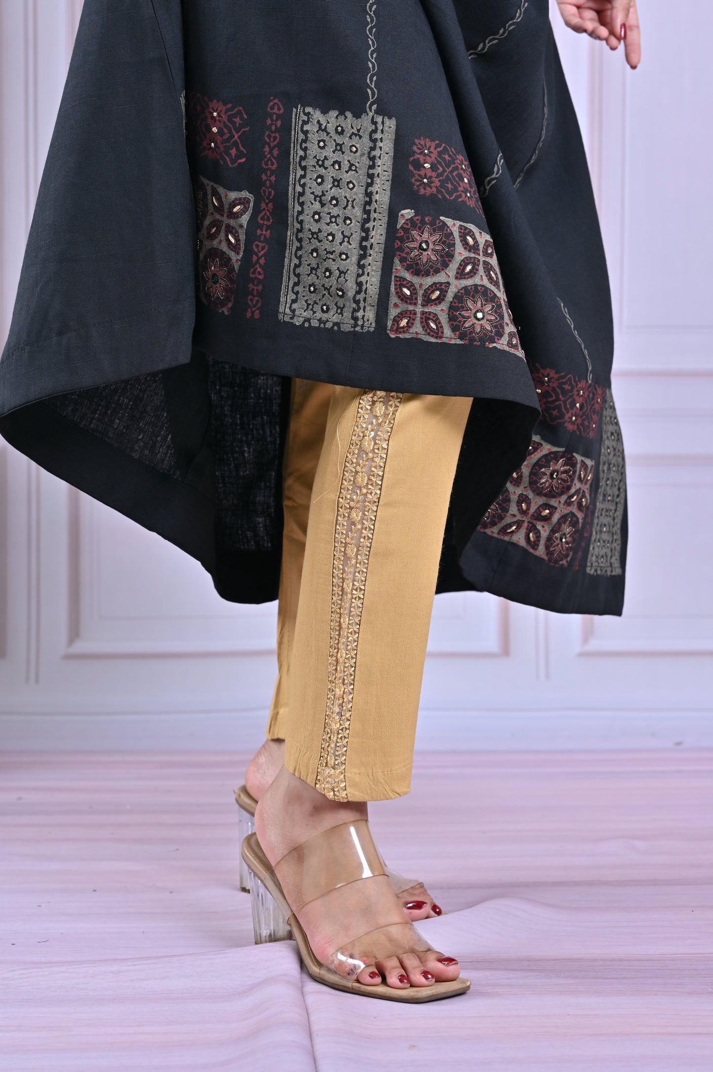 Midnight Black Stylish Kurti